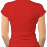 Женская классическая футболка (красная)  