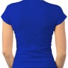 Женская классическая футболка (синяя)   