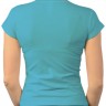 Женская классическая футболка (голубая) 2